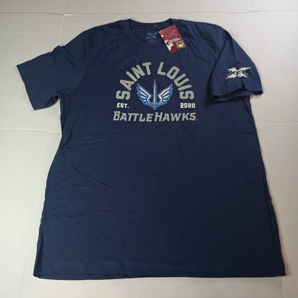 XFL ST. Louis‎ Battlehawks Football T-shirt